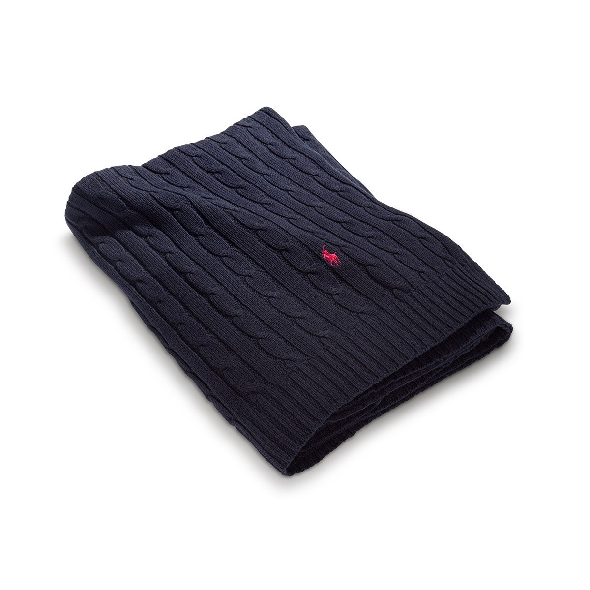 Cable Navy Throw image