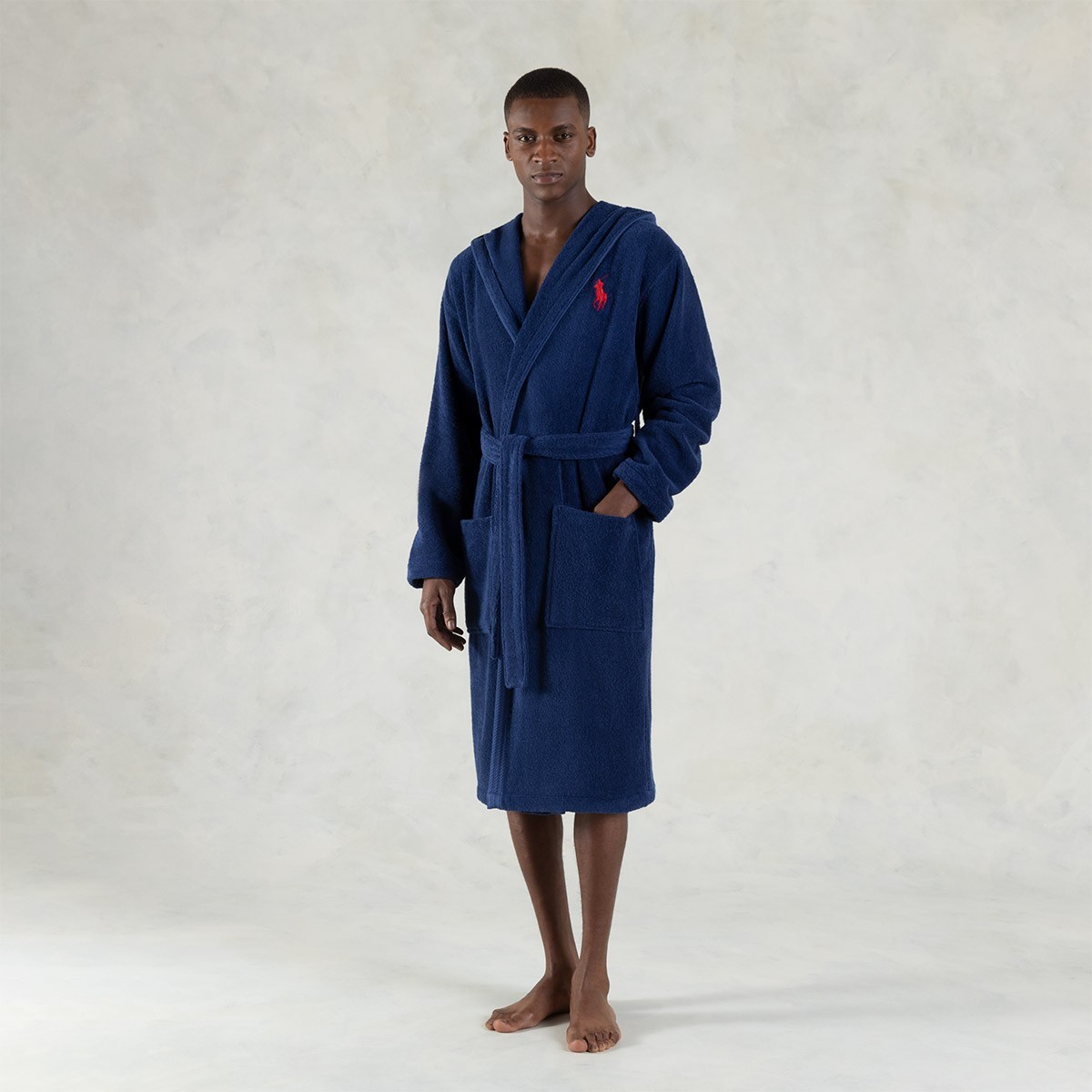 Polo Player Marine Bath robe, L/XL image