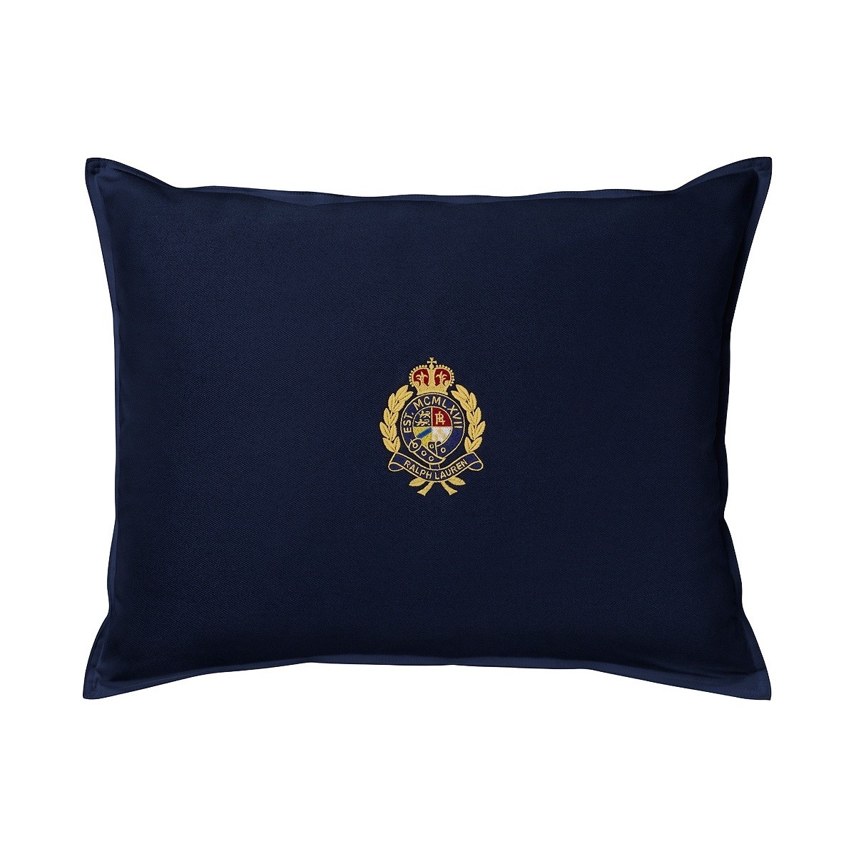 RL Crest Navy Throw Pillow image
