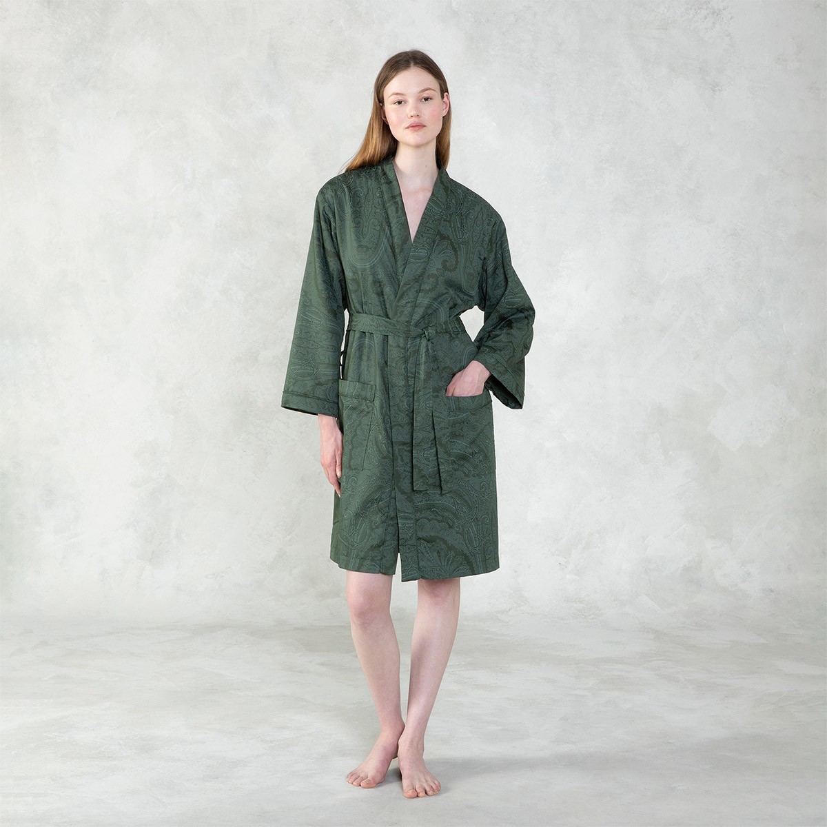Doncaster Dark Green Bath robe XL image