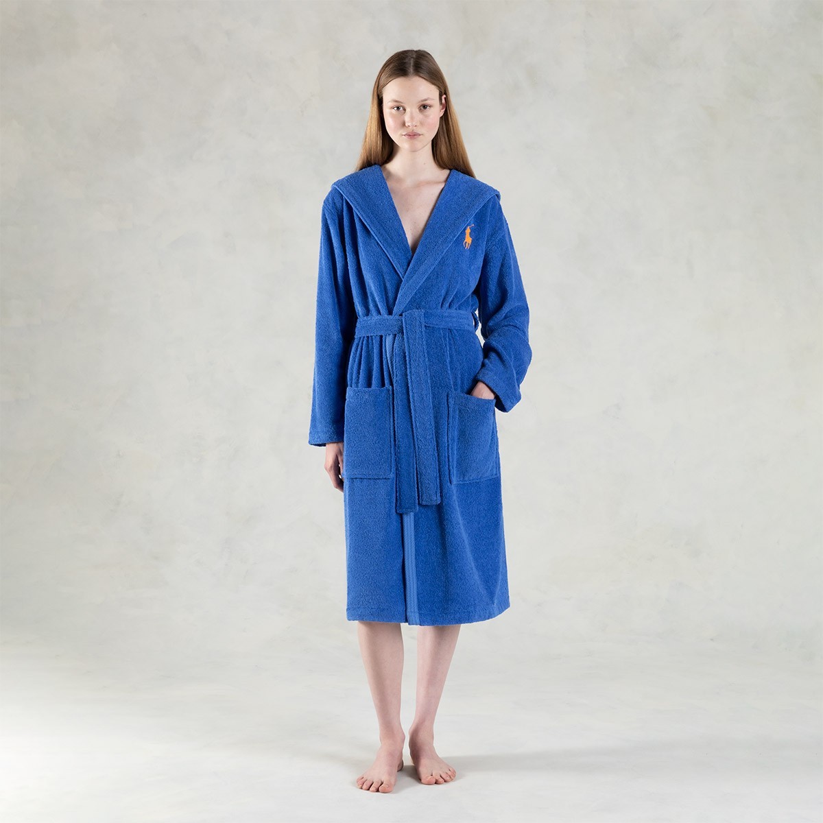 Robe em algodão Polo PlayerAzul Iris, S/M imagem