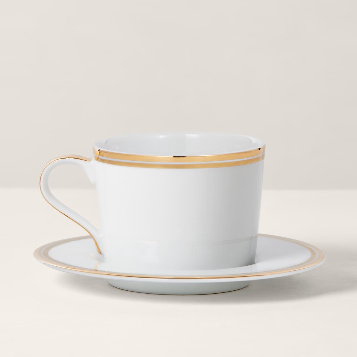 Wilshire Cup & Saucer Gold/White image