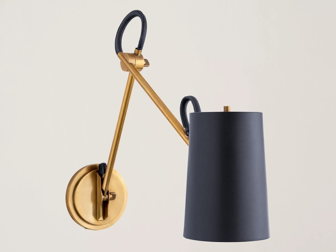 Benton Double Library Sconce (NB/NVY) image 2