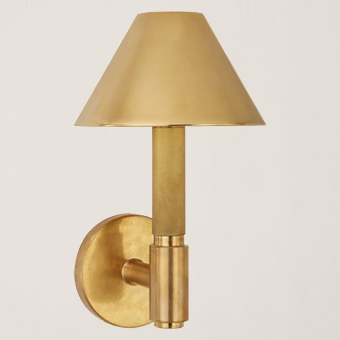 Barrett Small Single Knurled Sconce with Shade (NB)