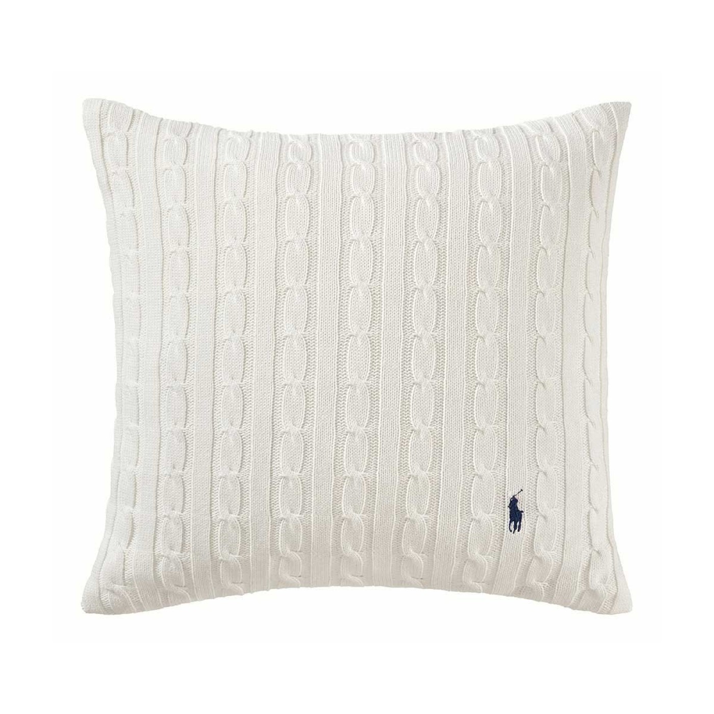 Cable Off White Throw Pillow