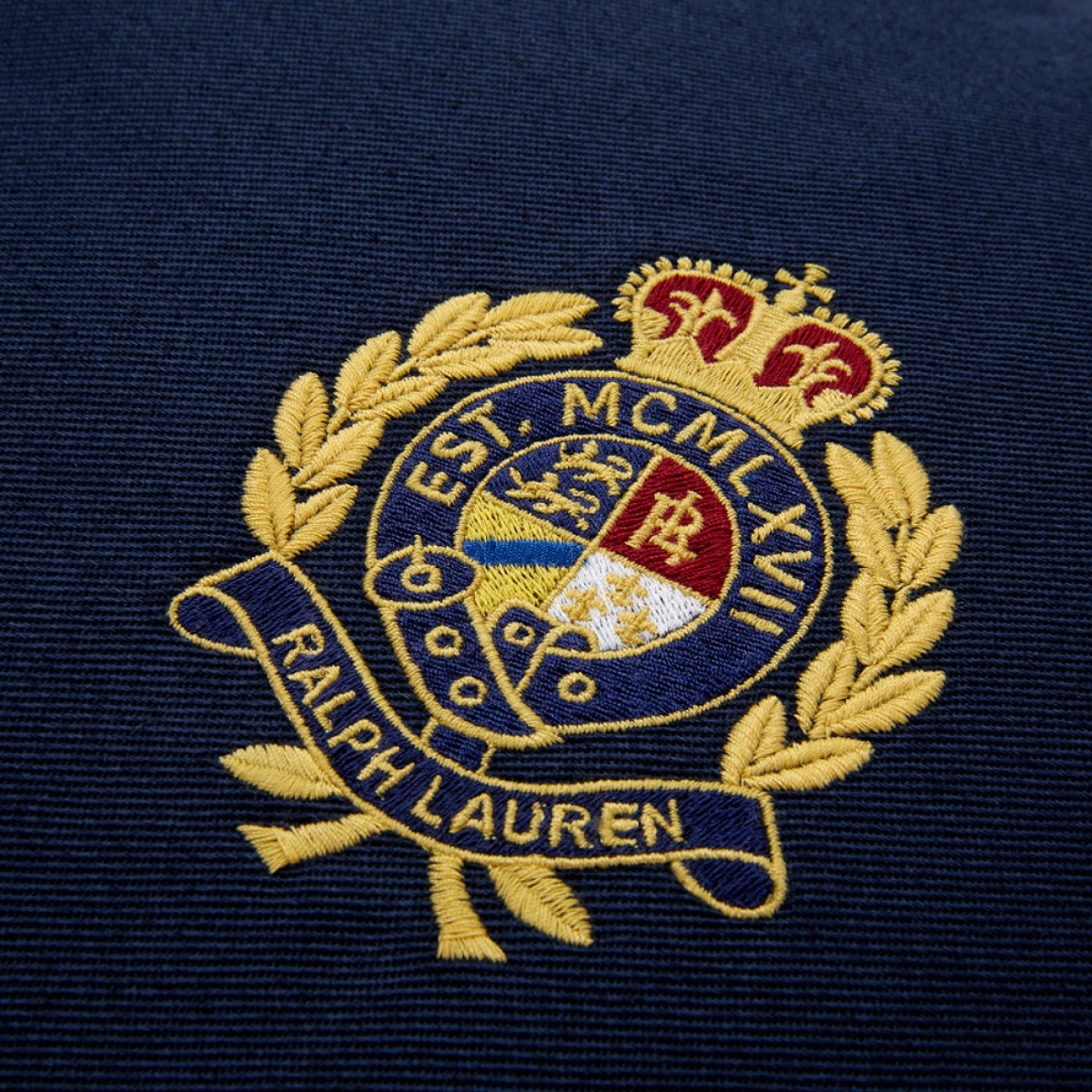 RL Crest Navy Throw Pillow image 2