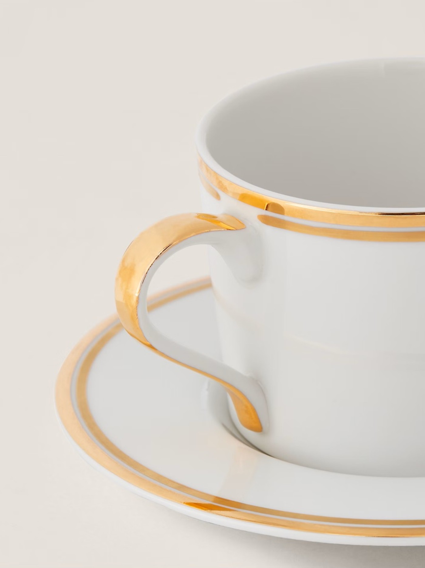 Wilshire Cup & Saucer Gold/White image 3